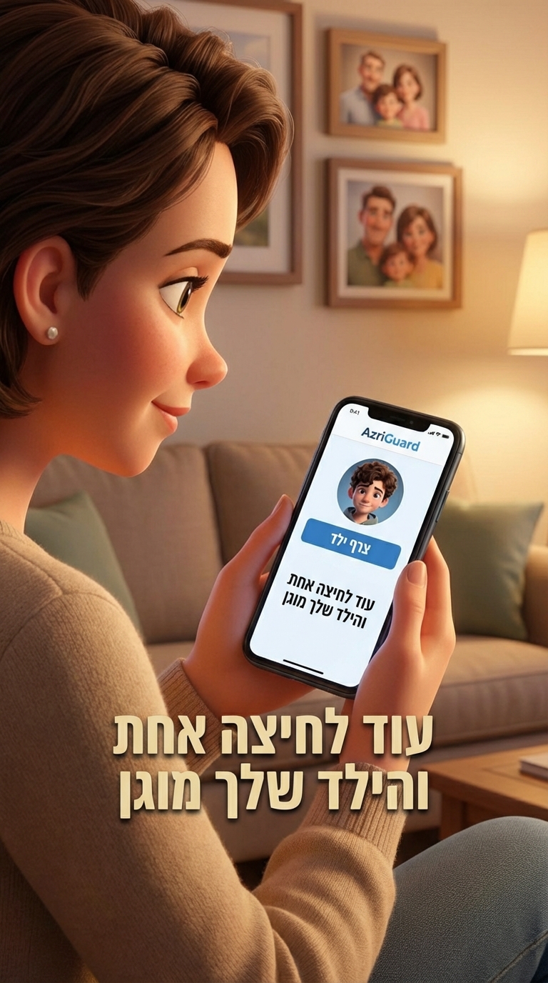 AzriGuard — עוד לחיצה אחת והילד שלך מוגן