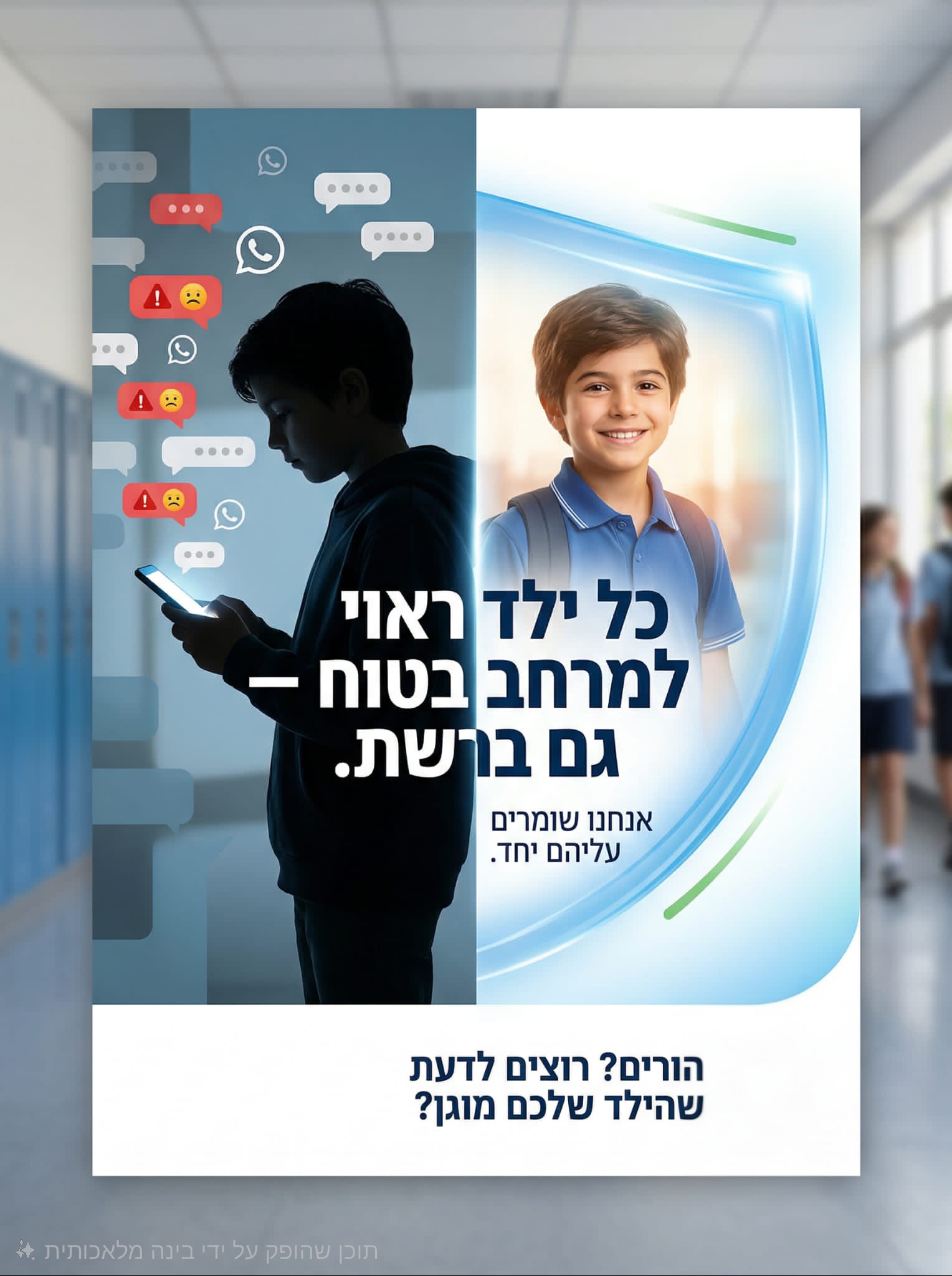 הגנה חכמה לילדים - לפני ואחרי